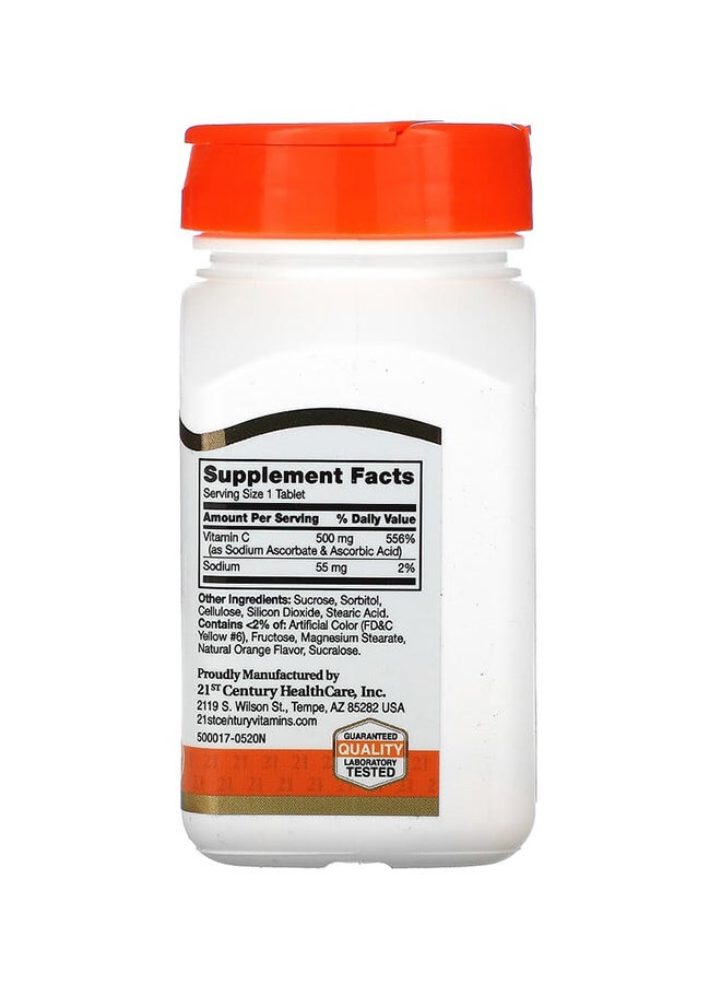 21st Century Vitamin C 500mg Orange 110 Chewables - Image 2